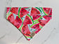 Over the Collar Dog Bandana-Watermelon-Mom Gift-Personalized Dog Bandana-Customized Dog Bandana-Dog Scarf-Summer Bandana-Cute Summer Bandana