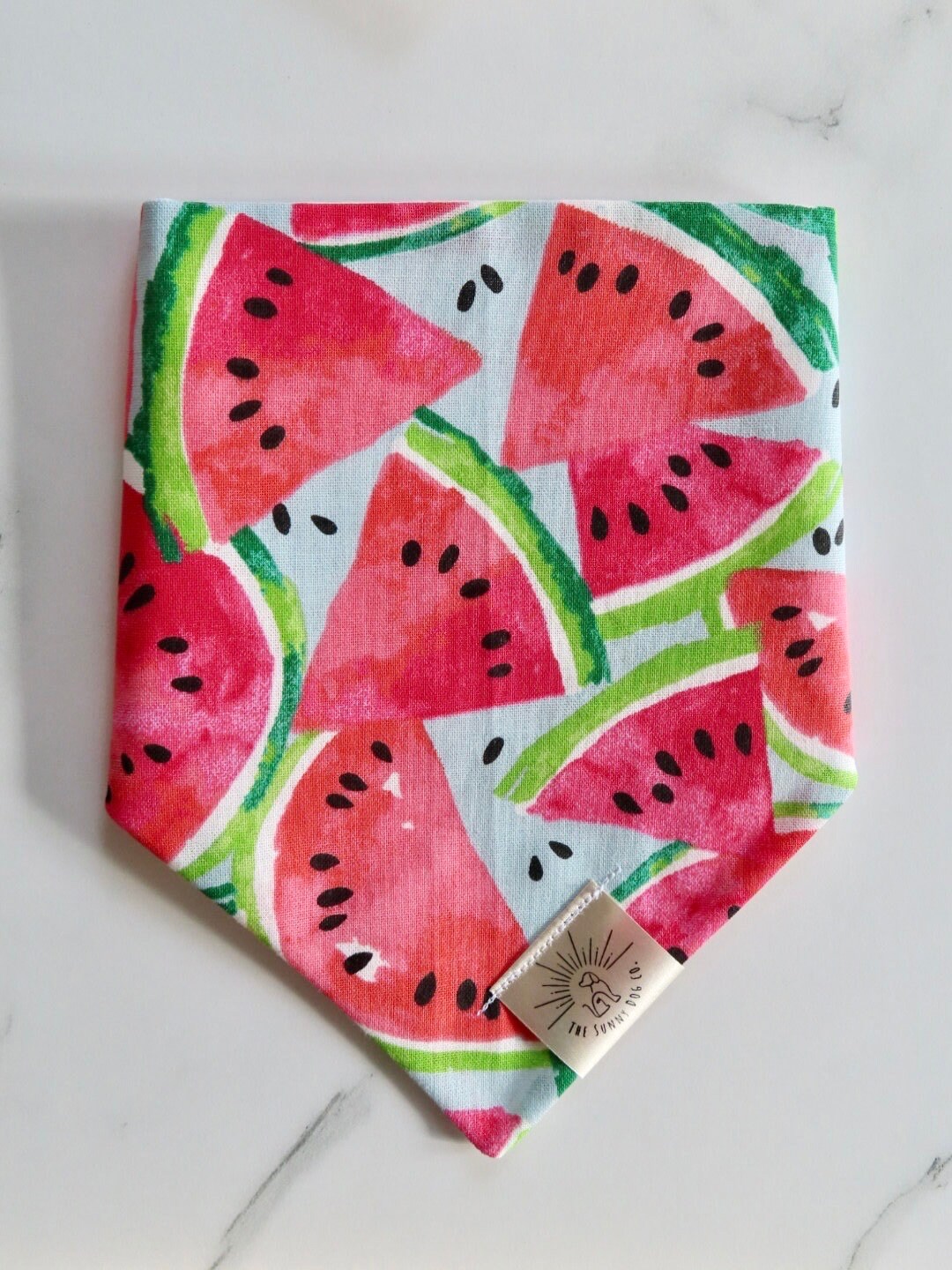 Over the Collar Dog Bandana-Watermelon-Mom Gift-Personalized Dog Bandana-Customized Dog Bandana-Dog Scarf-Summer Bandana-Cute Summer Bandana