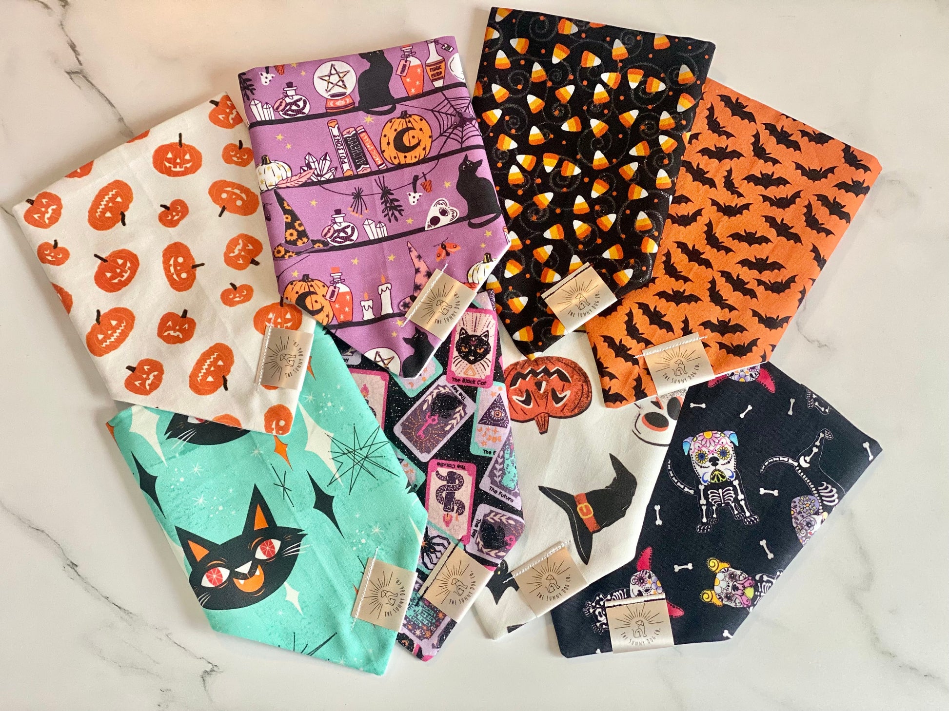 Over the Collar Dog Bandana-Bats-Personalized Dog Bandana-Customized Dog Bandana-Dog Gift-Halloween Bandana-Fall Bandana-Spooky