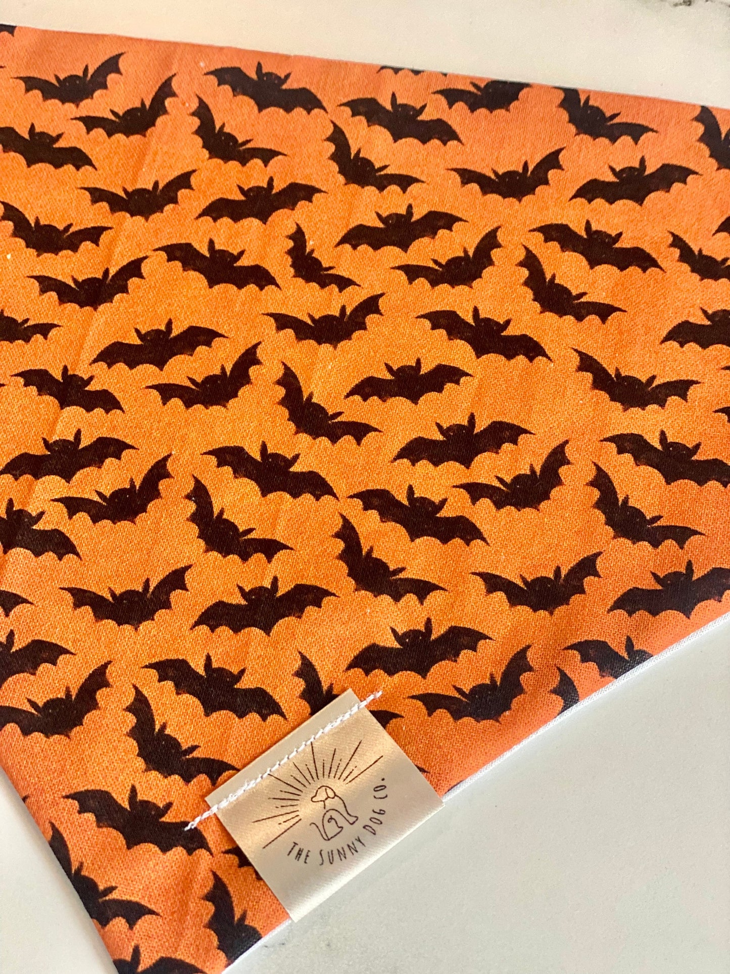 Over the Collar Dog Bandana-Bats-Personalized Dog Bandana-Customized Dog Bandana-Dog Gift-Halloween Bandana-Fall Bandana-Spooky