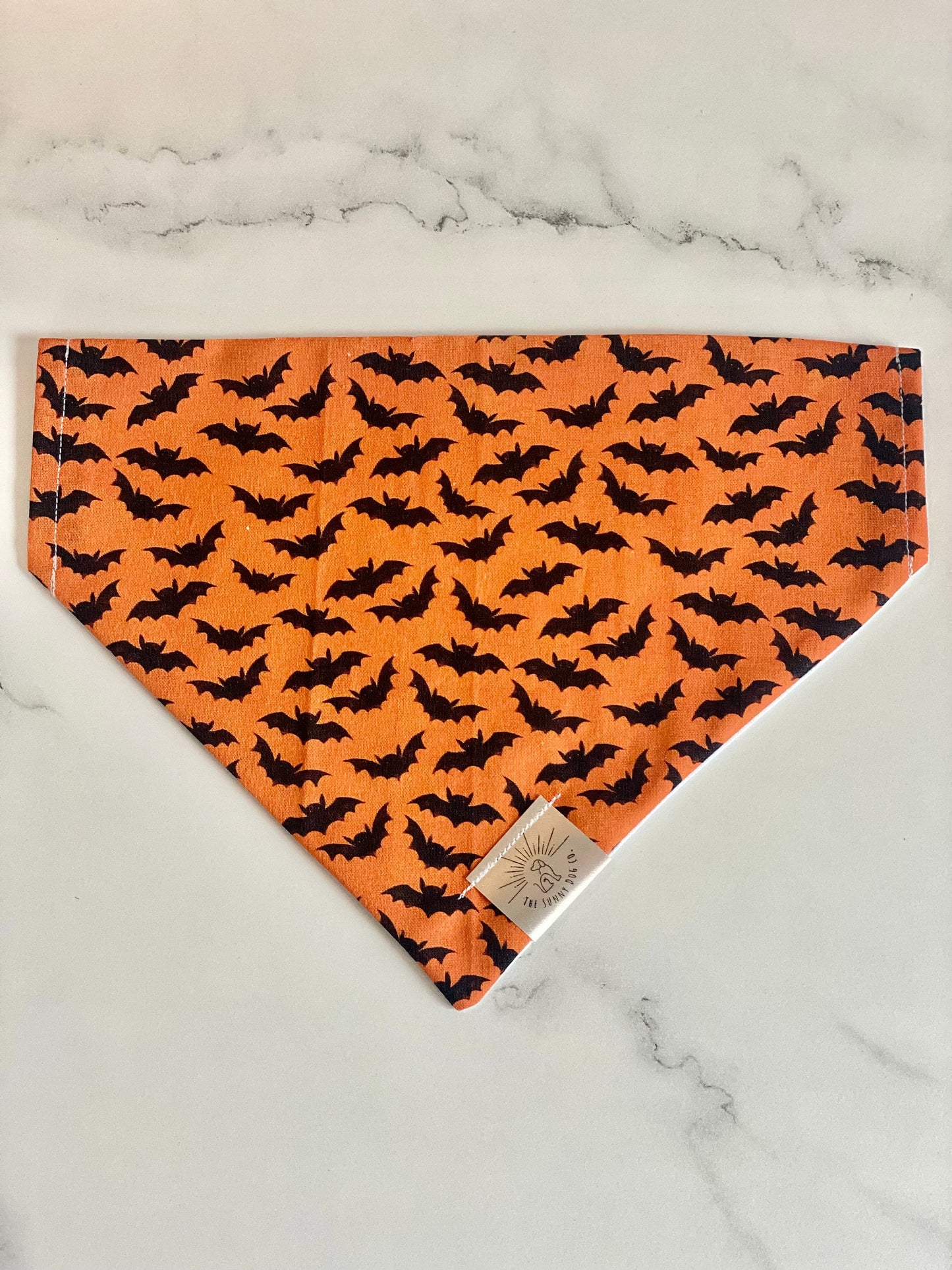 Over the Collar Dog Bandana-Bats-Personalized Dog Bandana-Customized Dog Bandana-Dog Gift-Halloween Bandana-Fall Bandana-Spooky