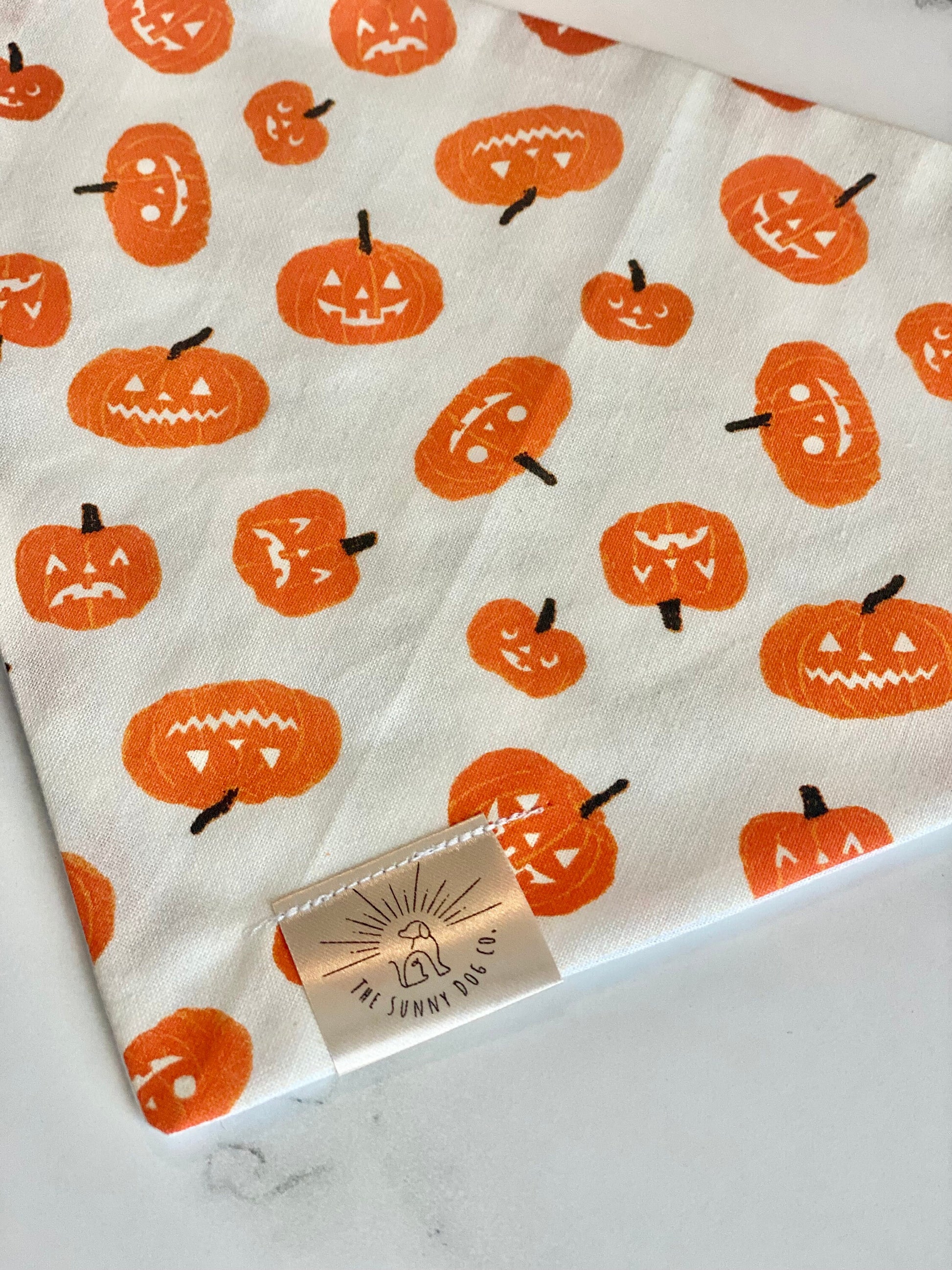 Over the Collar Dog Bandana-Jack-O Lantern-Personalized Dog Bandana-Customized Dog Bandana-Dog Gift-Halloween Bandana-Fall Bandana-Spooky