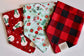 Over the Collar Dog Bandana-Tie on Bandana-Snowman-Personalized Dog Bandana-Customized Dog Bandana-Christmas Bandana-Holiday Bandana