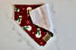 Over the Collar Dog Bandana-Tie on Bandana-Snowman-Personalized Dog Bandana-Customized Dog Bandana-Christmas Bandana-Holiday Bandana