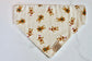 Over the Collar Dog Bandana-Tie on Bandana-Gingerbread-Personalized Dog Bandana-Customized Dog Bandana-Christmas Bandana-Holiday Bandana