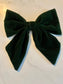 Over the Collar Dog Bow Tie-Green Velvet Bow-Standard Bow-Sailor Bow-Christmas Dog Bow Tie-Christmas Day Dog Style-Holiday Dog Gift