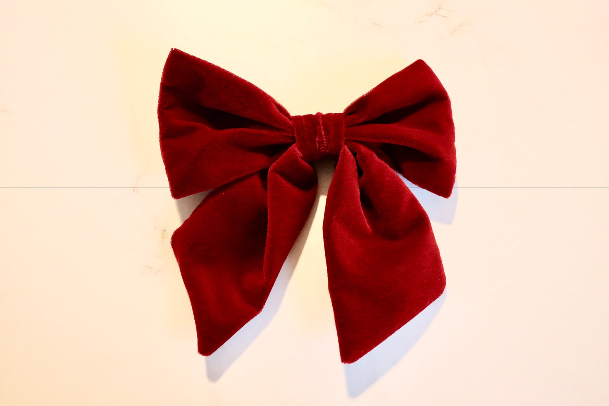 Over the Collar Dog Bow Tie-Red Velvet Bow-Standard Bow-Sailor Bow-Christmas Dog Bow Tie-Christmas Day Dog Style-Holiday Dog Gift